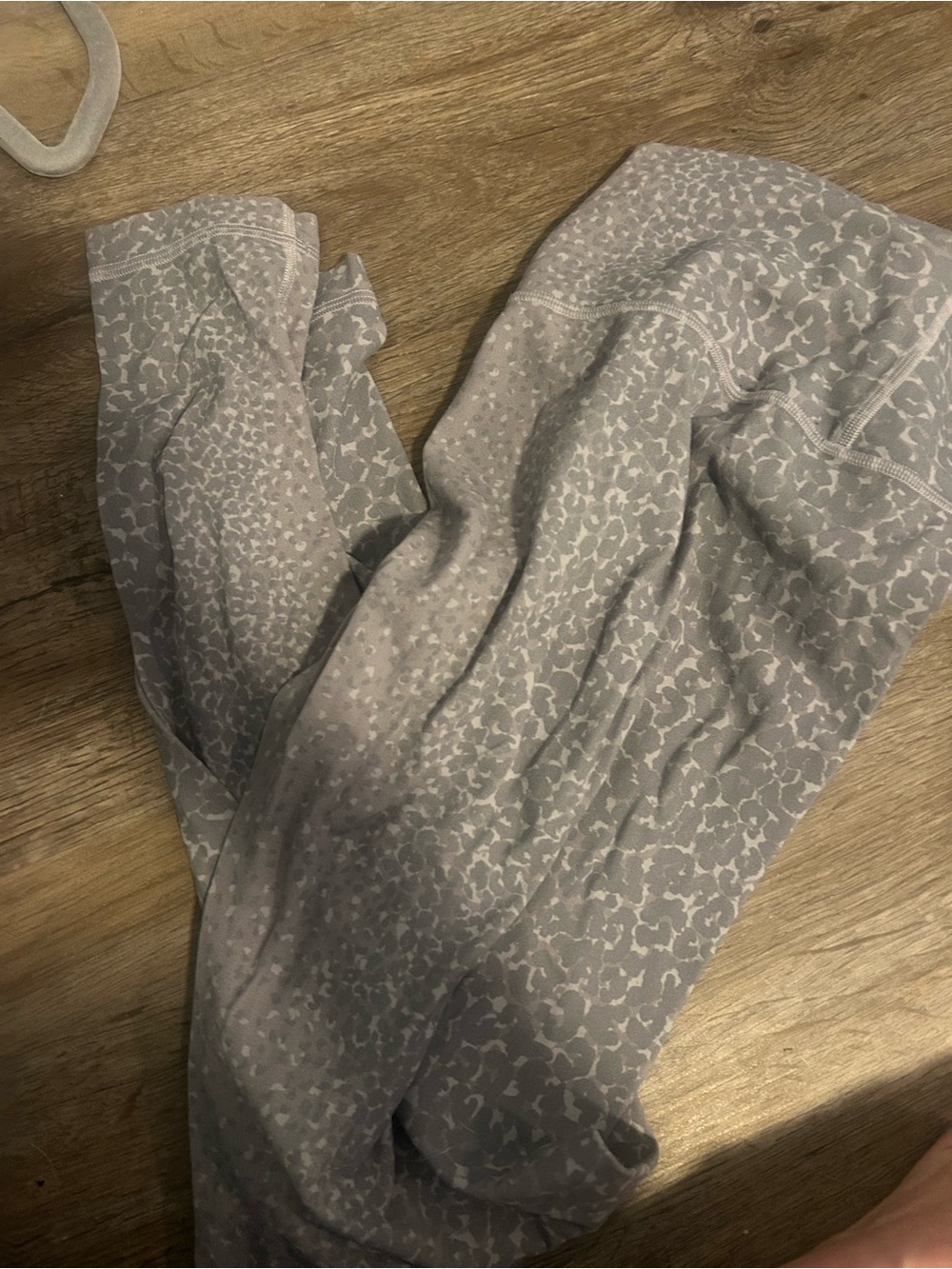 lululemon athletica Light Gray Printed Leggings